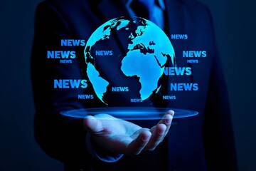 Global news, hand.