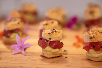 Tuna Puff Pastry Appetizer 