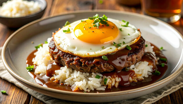 island indulgence; the hearty fusion of Hawai&lsquo;i&rsquo;s loco moco
