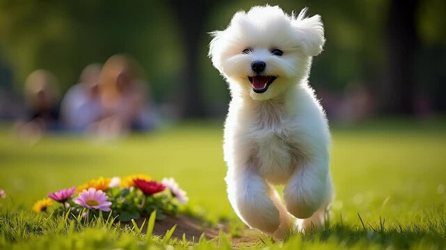 white pomeranian dog