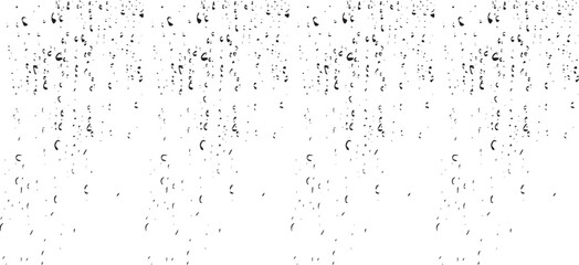 Small water drops texture vector. Rainy window overlay texture. Rain on glass background. Abstract halftone textured effect. Vector Illustration. EPS10.