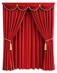 赤いカーテンのステージ