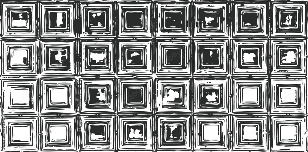 Poster monochrome texture composed of irregular graphic elements. distressed uneven grunge background. abst