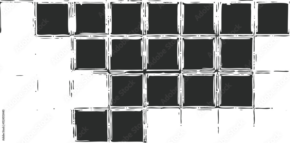 Poster monochrome texture composed of irregular graphic elements. distressed uneven grunge background. abst