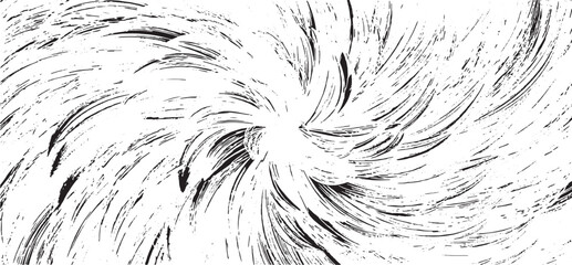 Circular texture. Distressed uneven grunge background. Abstract vector illustration. Overlay to create interesting effect and depth. Isolated on white background.EPS10.