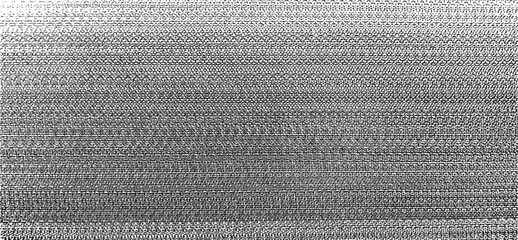 Monochrome texture composed of irregular graphic elements. Distressed uneven grunge background. Abstract vector illustration. Overlay for interesting effect and depth. Isolated on white background.