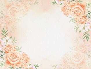 beauty vintage background with roses flower