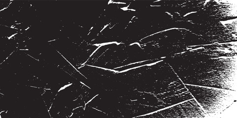 Scratched Grunge Urban Background Texture Vector. Dust Overlay Distress Grainy Grungy Effect. Distressed Backdrop Vector Illustration. Isolated Black on White Background. EPS 10.