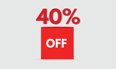 40% off label marketing design