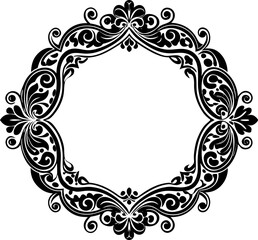 Vertical european ornament frame. A4 format. Vector. European pattern frame 