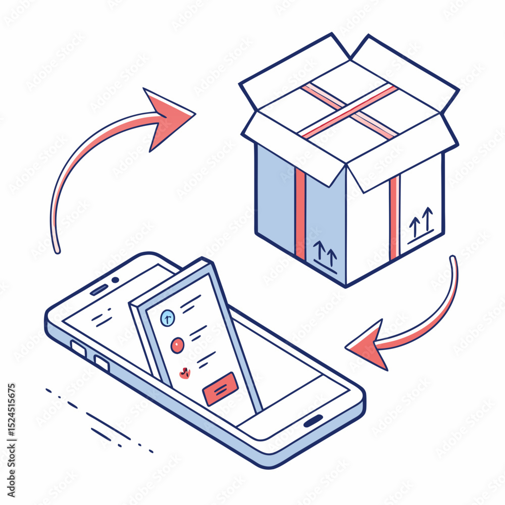 Poster streamlined mobile returns easy package tracking and return management