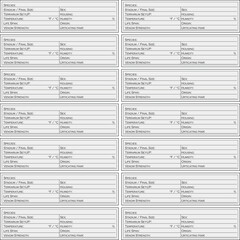 Spider profile, spider info Terrarium label, spider label name and all information about the animal keeping and care. Spider stickers, Spider data stickers for terrarium Set
