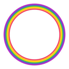 Pride rainbow decorative frame