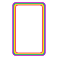 Pride rainbow decorative frame