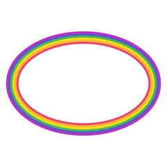 Obraz premium Pride rainbow decorative frame