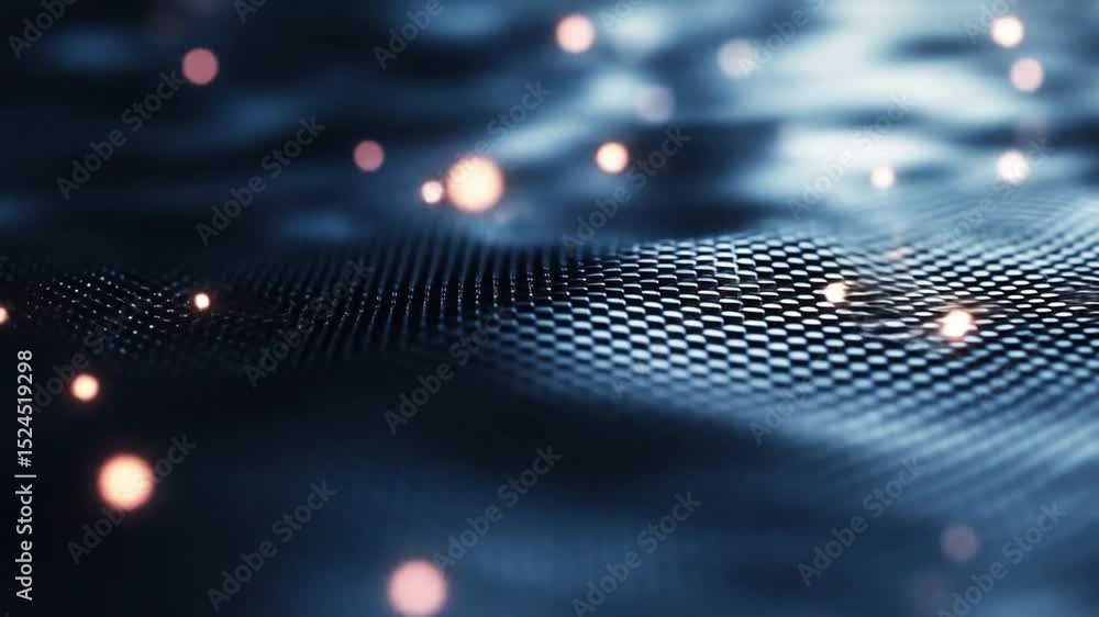 Aufkleber a mesmerizing close-up of a textured surface with shimmering lights, evoking a sense of depth and fl
