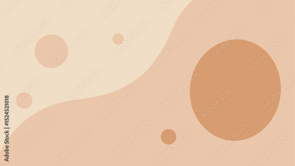 Poster abstract minimalist design featuring warm tones and transparent elements for versatile use