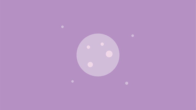 Abstract minimalist design with circles and a purple color palette for modern branding