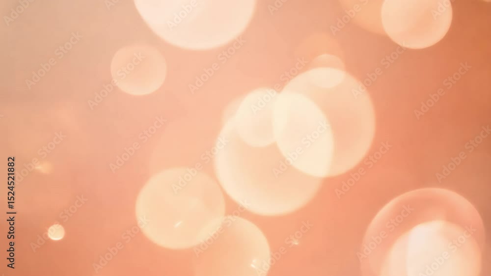 Poster soft bokeh lights dreamy warm peach and orange backgrounds with gentle glow for tranquility and eleg