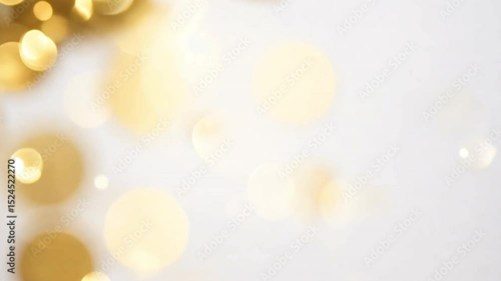 Poster beautiful abstract background with soft golden bokeh lights creating warm and festive atmosphere for