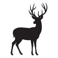 Fototapeta premium deer silhouette vector