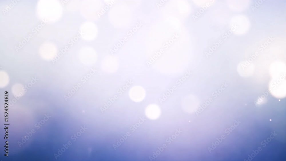 Poster soft dreamy background with blurred bokeh lights in serene shades of purple and blue, creating calmi