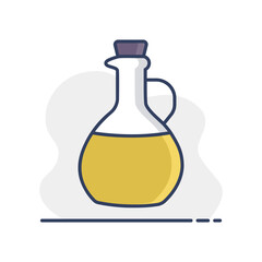 Olive Oil Glass Jug Pitcher vector icon
