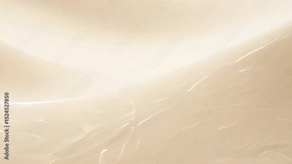 Poster elegant smooth creamy texture in soft beige tones serene background with glossy finish and gentle cu