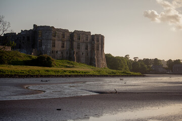 ruins of ancient city  in wales UK