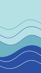 Abstract blue wavy layers with transparency perfect for modern design projects