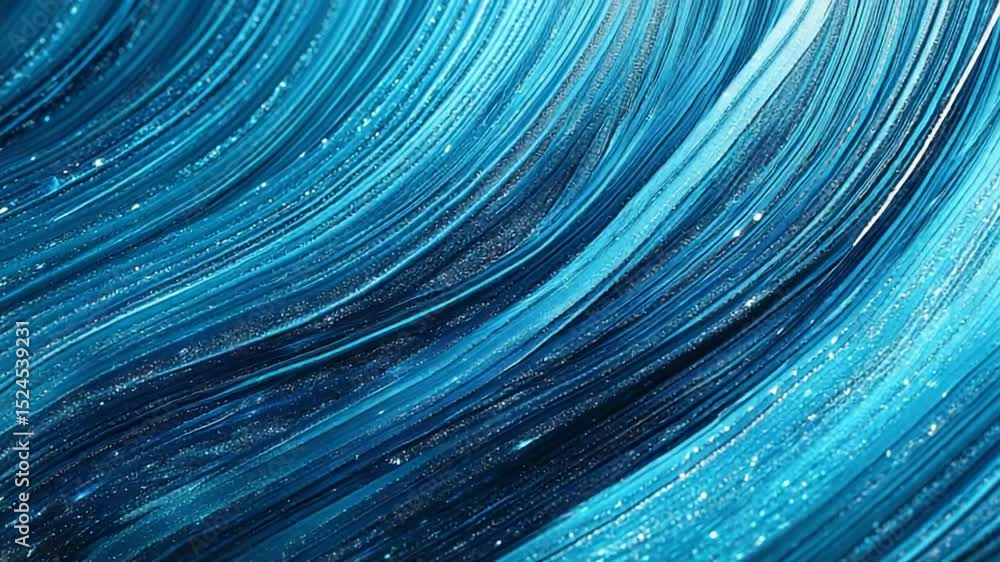Poster blue flowing lines create a calming and visually appealing abstract background effect