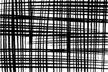 Hand-drawn crosshatch grid with black lines