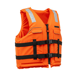 Life jacket isolated on white background 