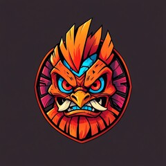 Fierce Avian Guardian: A Digital Illustration