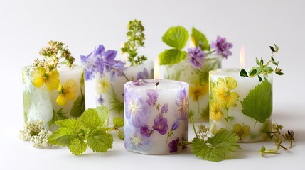 Floral candles diy ideas pressed flowers candles botanical candle making tutorial home decor gift 100 characters