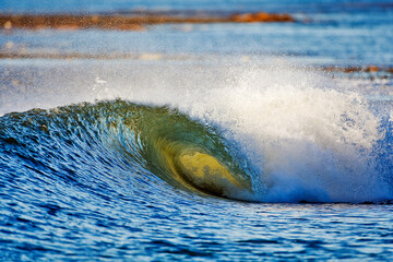 empty wave at the beach