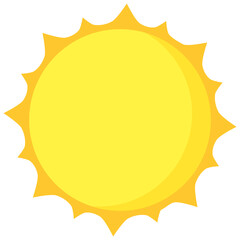 vector illustration yellow sun bright 