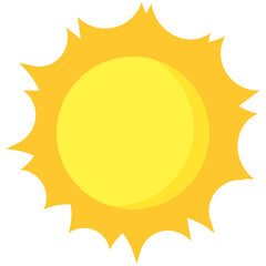 vector illustration yellow sun bright 