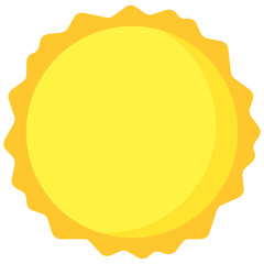 vector illustration yellow sun bright 