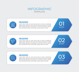 Infographic template with 3 options or 3 step infographic Vector illustration-Final