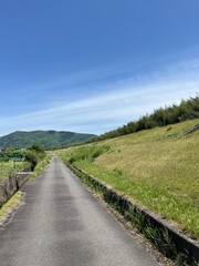 吉野川沿いの道