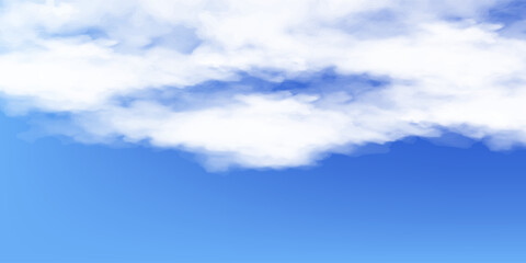Cloudy blue sky abstract background, blue sky background with tiny clouds, 3d rendering