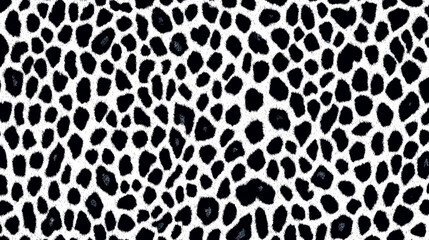 白黒ヒョウ柄のパターン背景、ベクターイラスト