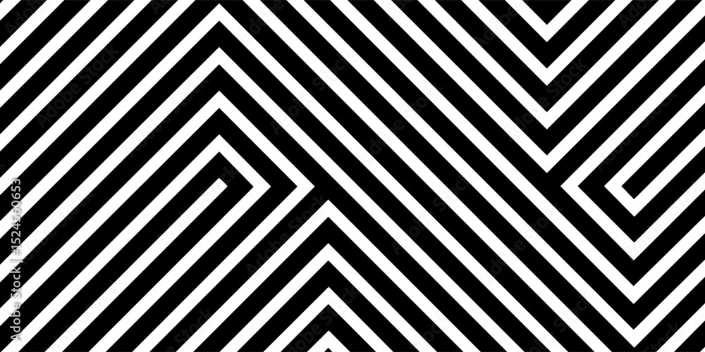 Poster line zigzag pattern seamless abstract vector design. gray line pattern.