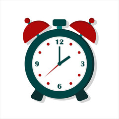 Classic Alarm Clock for Time Management and Daily Productivity Element Flat design style