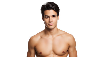 Fototapeta premium Handsome Man Portrait on White