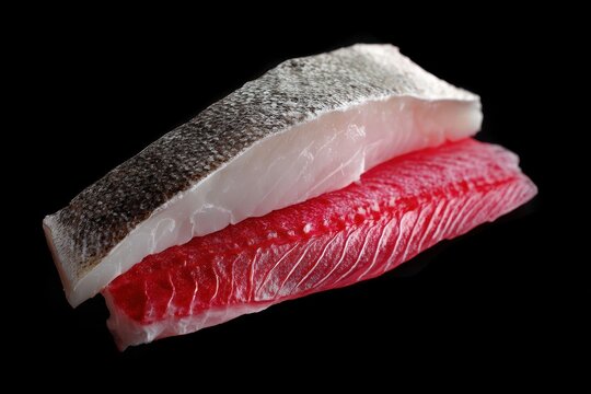 Uncooked seabass fillet
