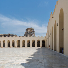 The Mosque of al-Zahir Baybars in Cairo, Egypt, boasts architectural splendor that reflects the...