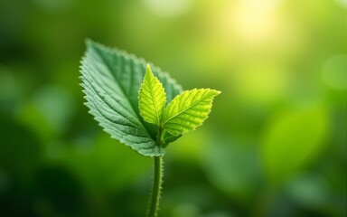 Nature of green leaf in garden at summer. Natural green leaves plants using as spring background cover page greenery environment ecology wallpaper. High quality