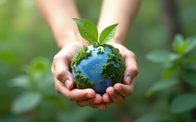 Save earth concept. High quality